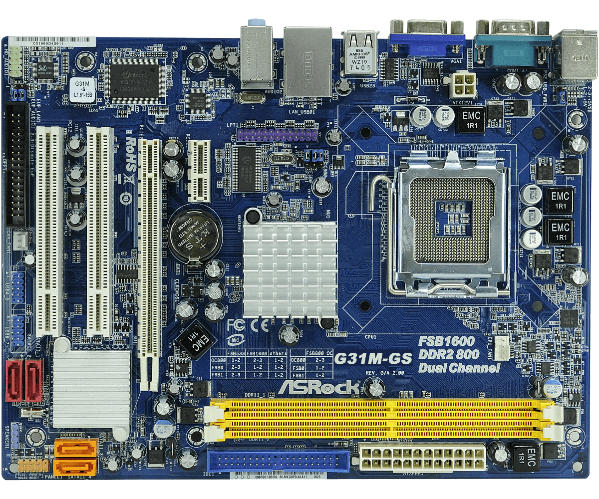 Asrock g31m vs схема подключения